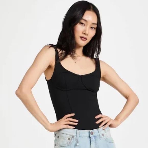 Black "Z Supply" Bustier Tank - Picture 4 of 8